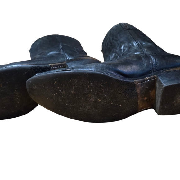 Men's Black Leather Boots - Picture 6 of 6